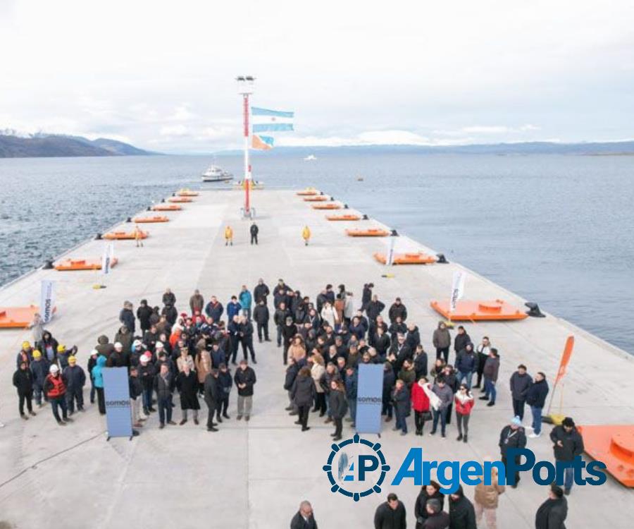 Fue inaugurada la ampliación del muelle del puerto de Ushuaia