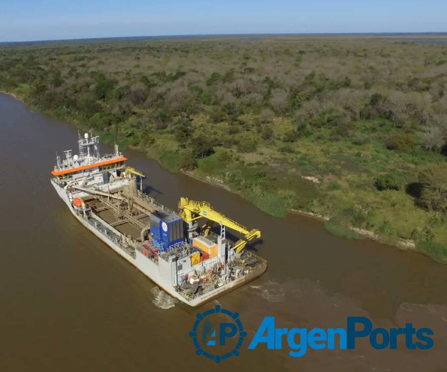 Jan de Nul anunció que finalizó el dragado del canal de acceso al puerto de Santa Fe