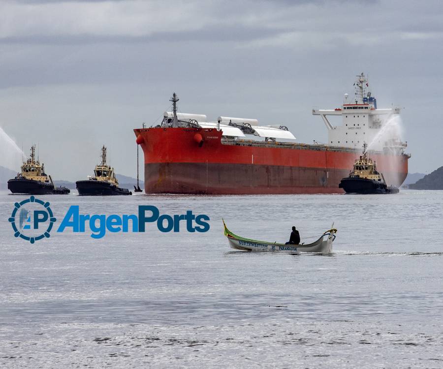 Llegó a Brasil el granelero con velas que puede iniciar fuertes cambios en la industria marítima