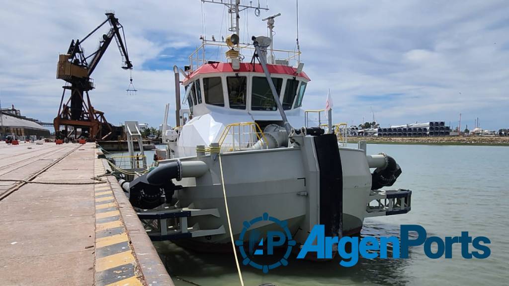 Dos de las dragas más modernas de Jan de Nul operan en Bahía Blanca