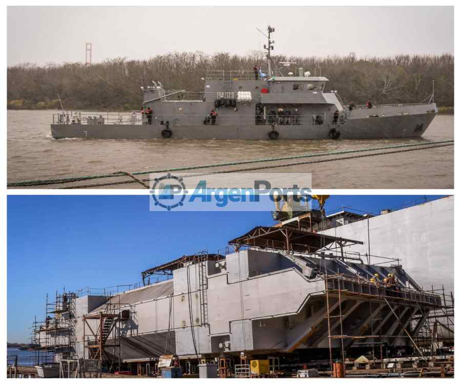 Astillero Río Santiago entregará a la Armada dos embarcaciones y una compuerta