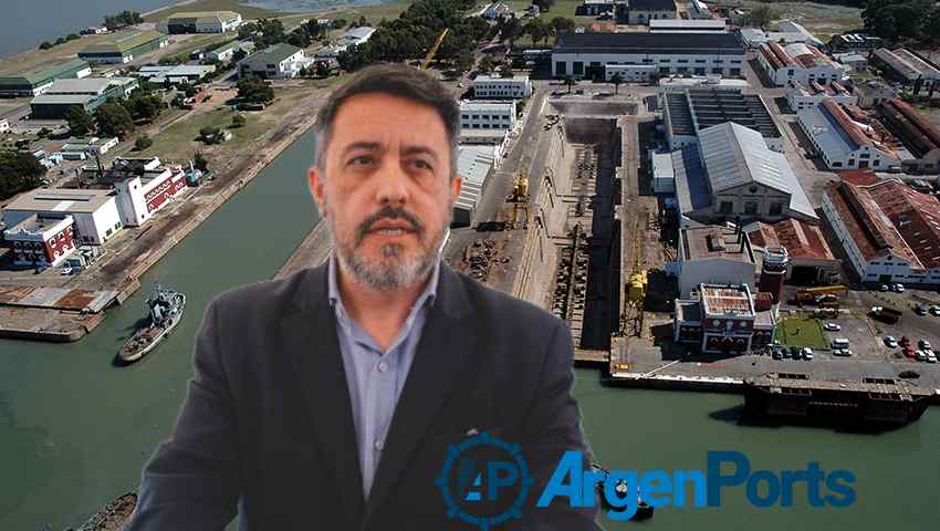 Miguel Angel Sánchez destacó las perspectivas que surgen con la nueva compuerta del dique 2