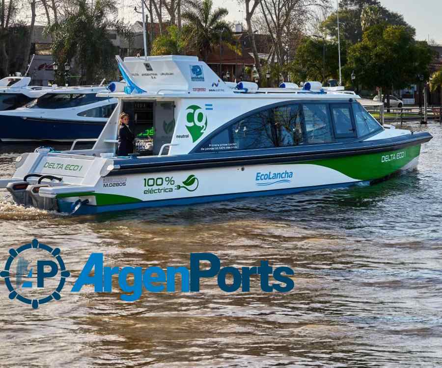 Mirá cómo es la primera lancha eléctrica de pasajeros que certificó Prefectura