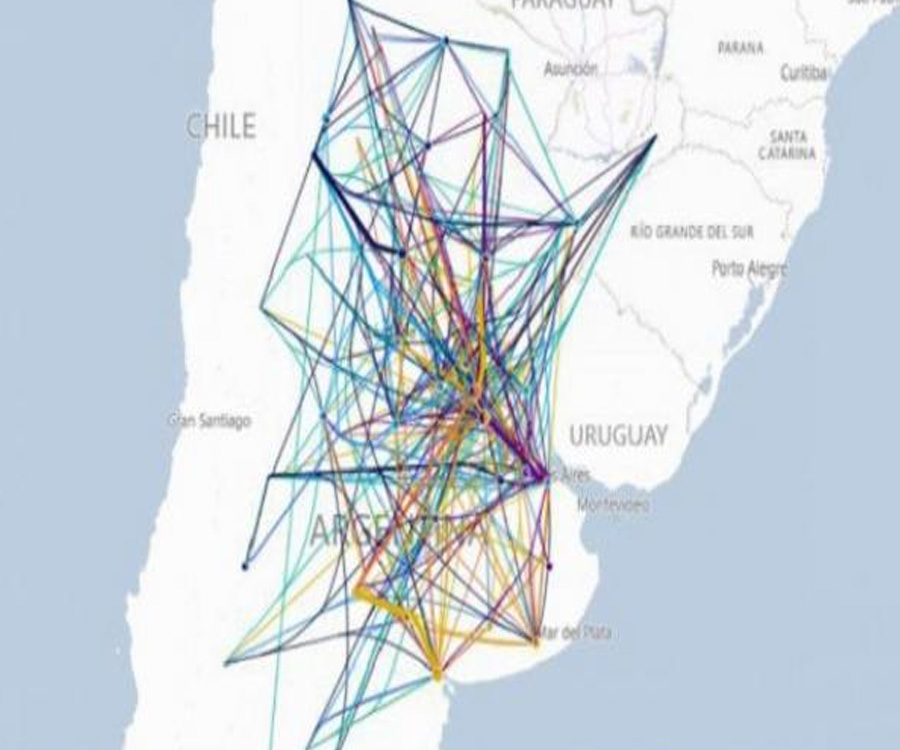 El 64% de los granos transportados va a los puertos de Rosario, Bahía Blanca y Quequén