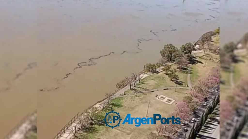 Un buque derramó accidentalmente aceite en aguas del río Paraná