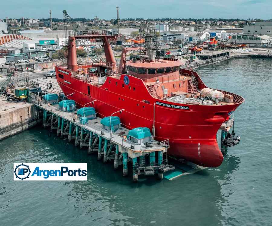 SPI Astilleros realizó con éxito la botadura del buque “Santísima Trinidad”