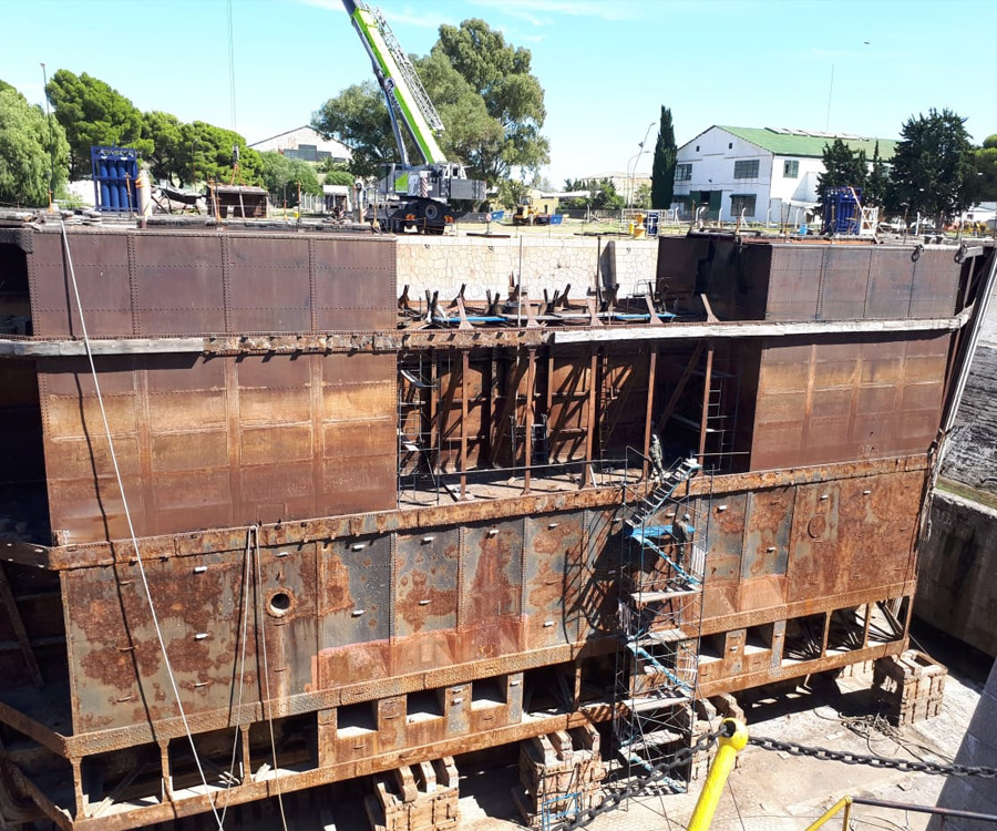 Paso clave para potenciar el dique 2 en la Base Naval de Puerto Belgrano