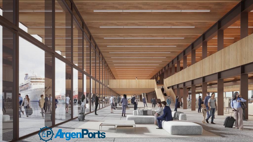 Mirgor presentó el proyecto para la nueva Terminal de Cruceros en el puerto de Ushuaia