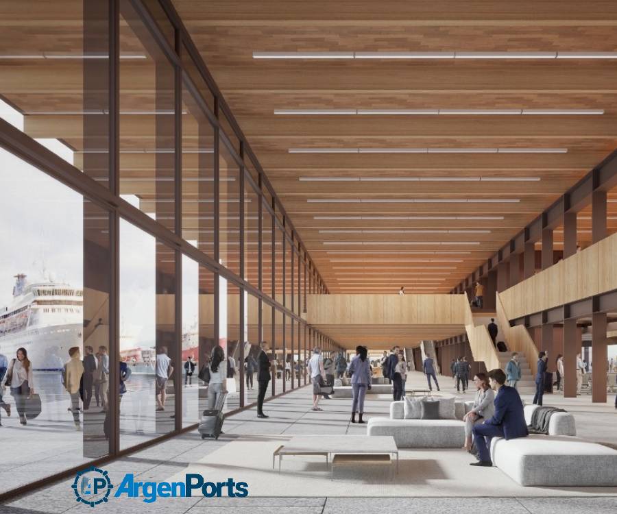 Mirgor presentó el proyecto para la nueva Terminal de Cruceros en el puerto de Ushuaia