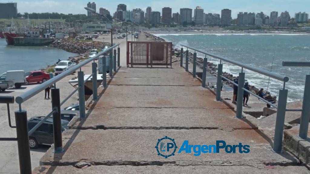 Mar del Plata: avanzan las obras de acondicionamiento y mejora en Escollera Norte