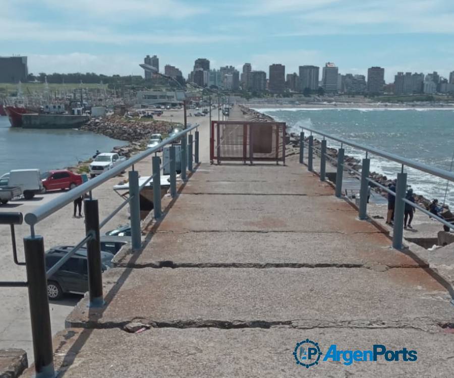 Mar del Plata: avanzan las obras de acondicionamiento y mejora en Escollera Norte