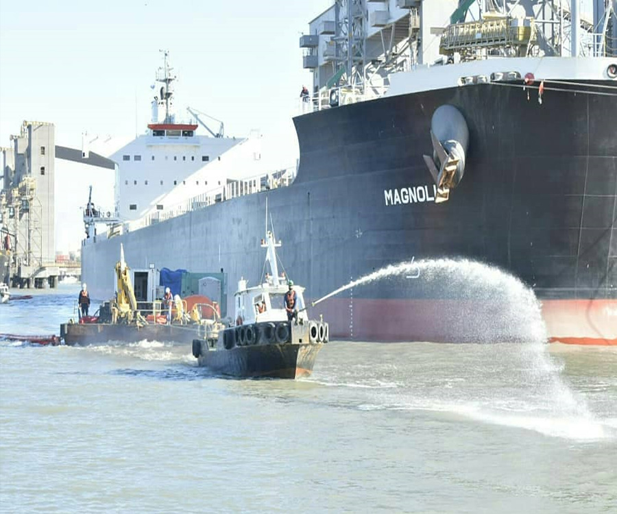 Nuevo simulacro de emergencia en el Puerto de Bahía Blanca