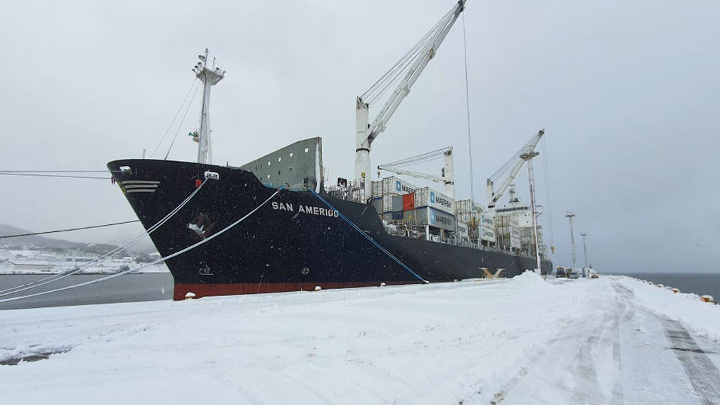 A mediados de julio empezará la ampliación del muelle comercial en en Ushuaia