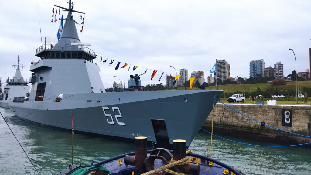 En fotos y videos: la Armada Argentina incorporó al patrullero oceánico Piedrabuena