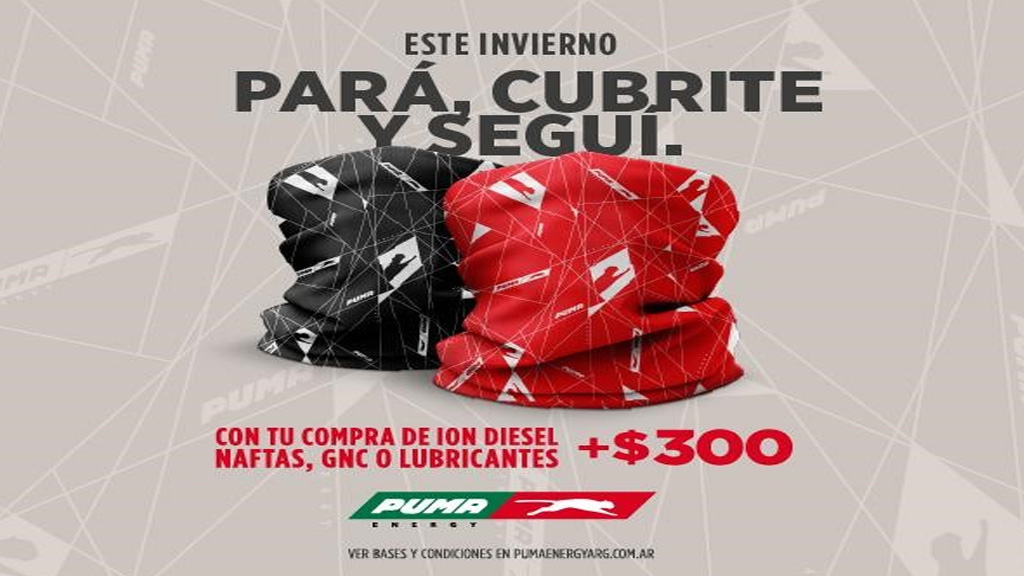 Puma Energy presentó “Pará, Cubrite y Seguí”, su promo invierno 2021