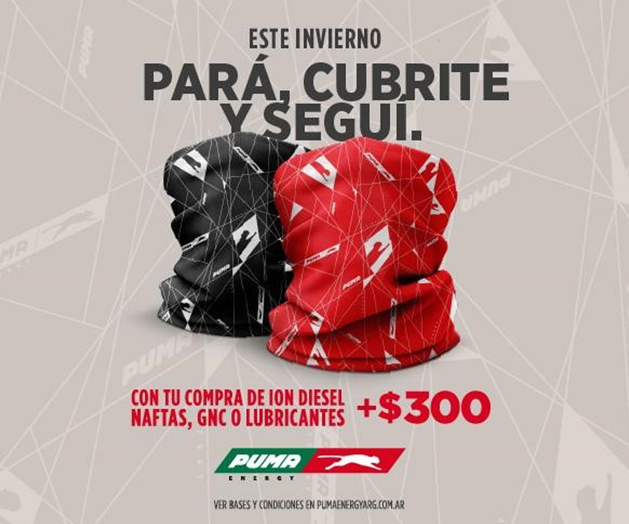 Puma Energy presentó “Pará, Cubrite y Seguí”, su promo invierno 2021